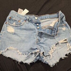 Levi's Distressed Denim Women Shorts